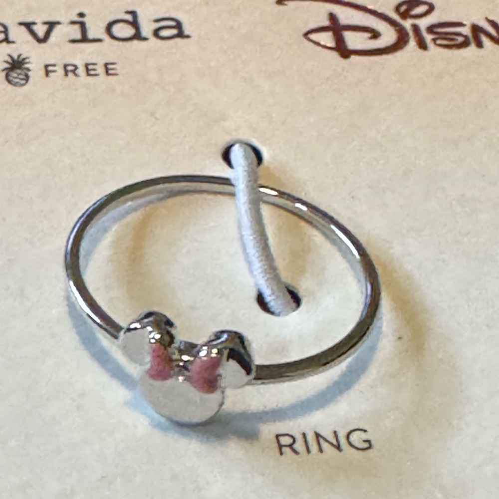 Disney Silver and Pink Ring